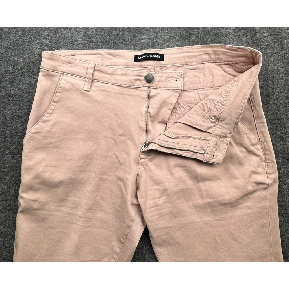 Mavi Jeans Jacob Short Mens Size 36 Chino Casual Flat Front Pink
